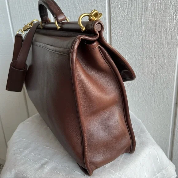 Coach Vintage Y2K Beekman Briefcase 5266 in Mahogany - Picture 8 of 12